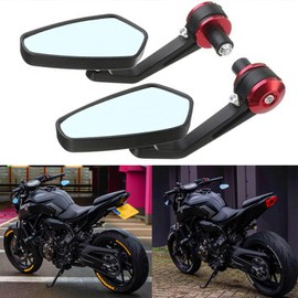Motorcycle mirror 7/8"22mm Handle Bar End Motorcycle Rearview Side Mirrors Compatible With Sportster 883 Street bike Dirt bike chopper