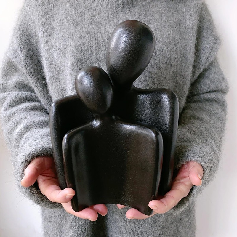 Katoonx Hugging Couple Statues Ceramic Lover Figurine Embrace Characters