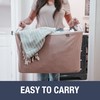 CleverMade Collapsible Laundry Basket Hamper - LUXE Cream Herringbone 2Pack