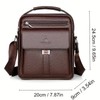 Maxoner PU Trend Retro Men's Shoulder Bag Waterproof Carry-on Bag