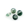 4 Pcs,6x6 MM, AURA GEMS Natural Moss Agate, Brilliant Cut,