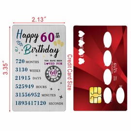 60th Birthday Card for Women Men 1964- Happy 60 Year Birthday Gifts for Female Male Him Her
