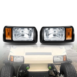 Orle Oko Halogen Headlights for 1993 Up Club Car Ds Passenger and Driver Side Factory Style OEM 101988002 101988001 Replace 12V Head Lights Kit Assembly