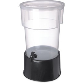 Carlisle 222903 Break-Resistant Beverage Dispenser with Base, 5 Gallon, Clear