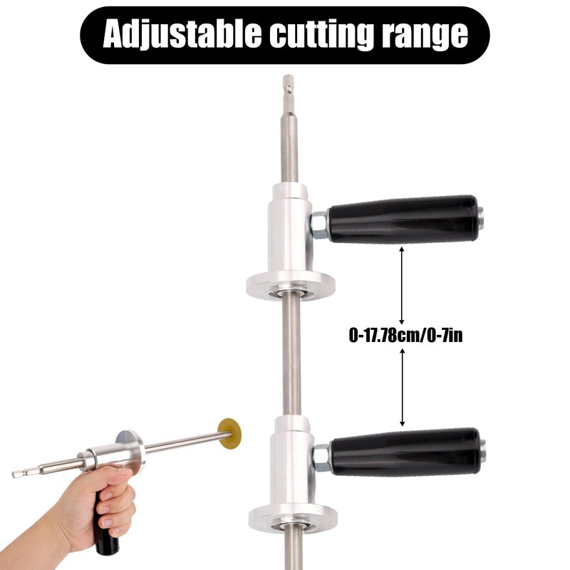 PVC Inside Pipe Cutter, Including Diamond Grit Wheel & Handle