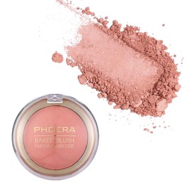 Phoera Baked Powder Blush – Richly Pigmented & Buildable, Multi-Tonal Mineral Blush for a Youthful Glow, Satin & Shimmery Shades, Available in 6 Shades (203 Ethereal, One Size)