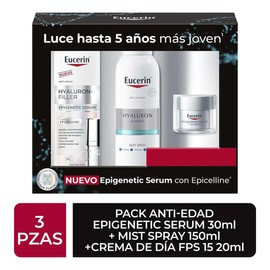 Pack Anti-Edad Eucerin | Epigenetic Serum 30ml + Mist Spray 150ml + Crema Día 20ml