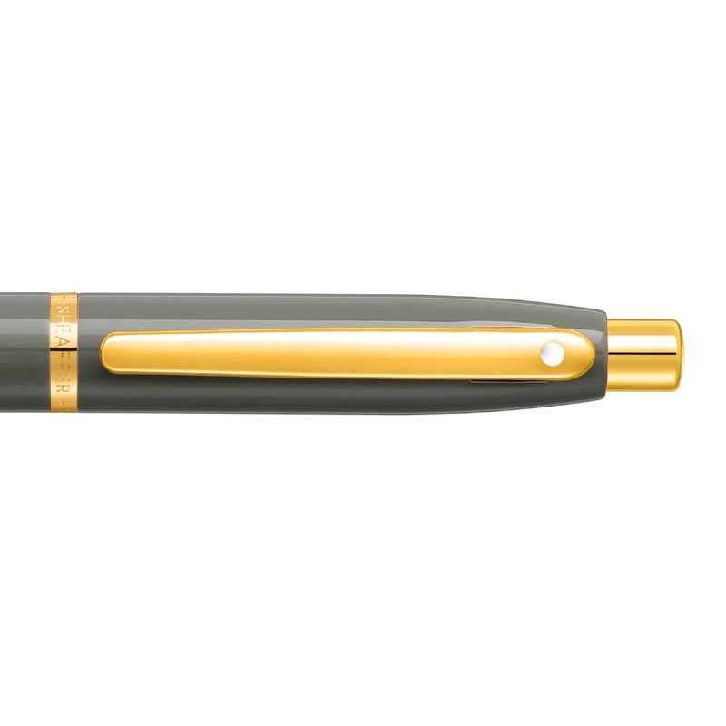 Sheaffer VFM 9427 Glossy Light Grey Ballpoint Pen With PVD