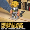 DEWALT Router, Fixed Base, 1-1/4 HP, 7.7-Amp, Variable Speed Trigger,