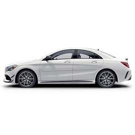 Dawn Enterprises FE-CLA-14 Finished End Body Side Molding Compatible with Mercedes CLA - Weiss (9086)