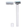 Men Electric Double Edge Razor Portable Adjustable Vibration Metal Shaver