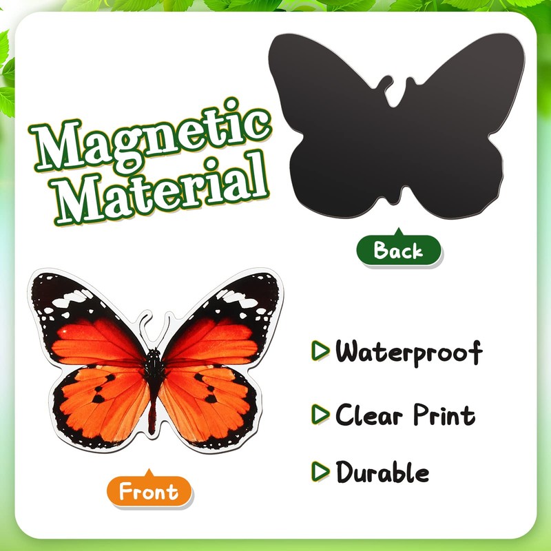 8 Pcs Screen Magnets Dragonfly Decorative Magnetic Flexible Double Sided