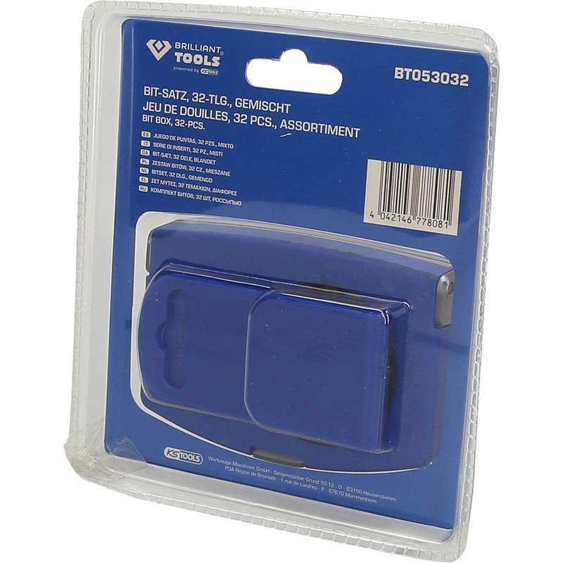 BRILLIANT TOOLS BT053032 Bit Set 32-Piece [Powered by KS Tools]