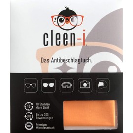 cleen-i Anti-fog cloth, dry microfibre cloth, cleaning cloth for glasses, glasses cleaning cloth, anti-fog, REACH and Oeko-Tex 100 certified.