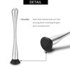 Stainless Steel Muddler for Cocktails,Mixing Spoon and Measuring Jigger,Professional Bar