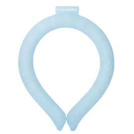 アイスリング クールリング 28℃自然凍結 PCM 首ひんやり 夏 2025年最新 冷却 長持ち 暑さ対策 結露しない スポーツ 熱中症対策 アウトドア 野球 作業 透明 blue-S