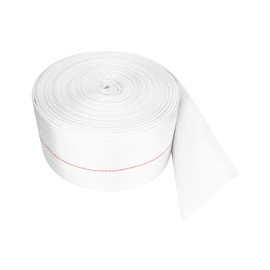 QWORK Backwash Hose, 3" ID x 65 FT Flexible Discharge Fire Hose, Lightweight Polyester Flat Water Hose, Sump Pump Hoses Drain Hose for Outdoor Lawn Garden Park Car Cleaning Pool