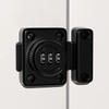 Password Hinged Door Lock (Black) Lock 11ea