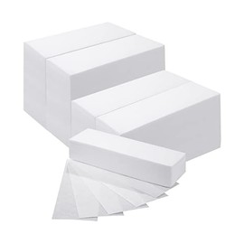 2000 Pcs 3'' x 8'' Non Woven Wax Strips for Hair Removal, Large Body and Facial Wax Strips Epilating Cloth for Leg Beauty Women Men Arms, White
