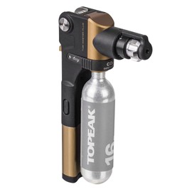 Topeak Tubi Master+ 15400076 Repair Kit Steel and Aluminium in Black/Gold, Dimensions: 2.3 cm x 6.8 cm x 12 cm