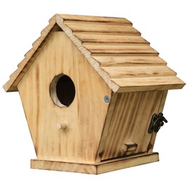 Bird House for Outside,Bird Houses for Outside Clearance,Wooden Bluebird House Finch Cardinals Hanger Birdhouse Outdoor Nesting Box for Wild Bird Viewing