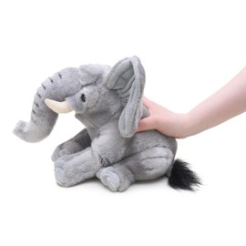 Toyland® Quality double dog bed 30 cm (12 pi) with natural leather tiquettes - choice of animal préféré (éléphant)