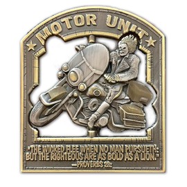 Police Motor Unit Motorcycle Ghostrider Spinner Police Collectible Challenge Coin