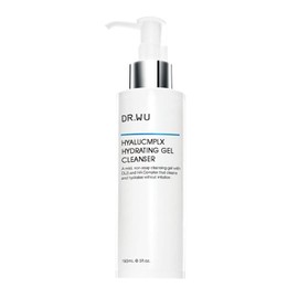 DR.WU Hyaluronic Complex Hydrating Gel Cleanser, 5.1 fl oz (150 ml), Gel Facial Cleanser, Hyaluronic Acid Blend, Moisturizing, Face Wash, Hypoallergenic, Sensitive Skin, Soap Free, Ceramide Formula, Protects Dry Skin