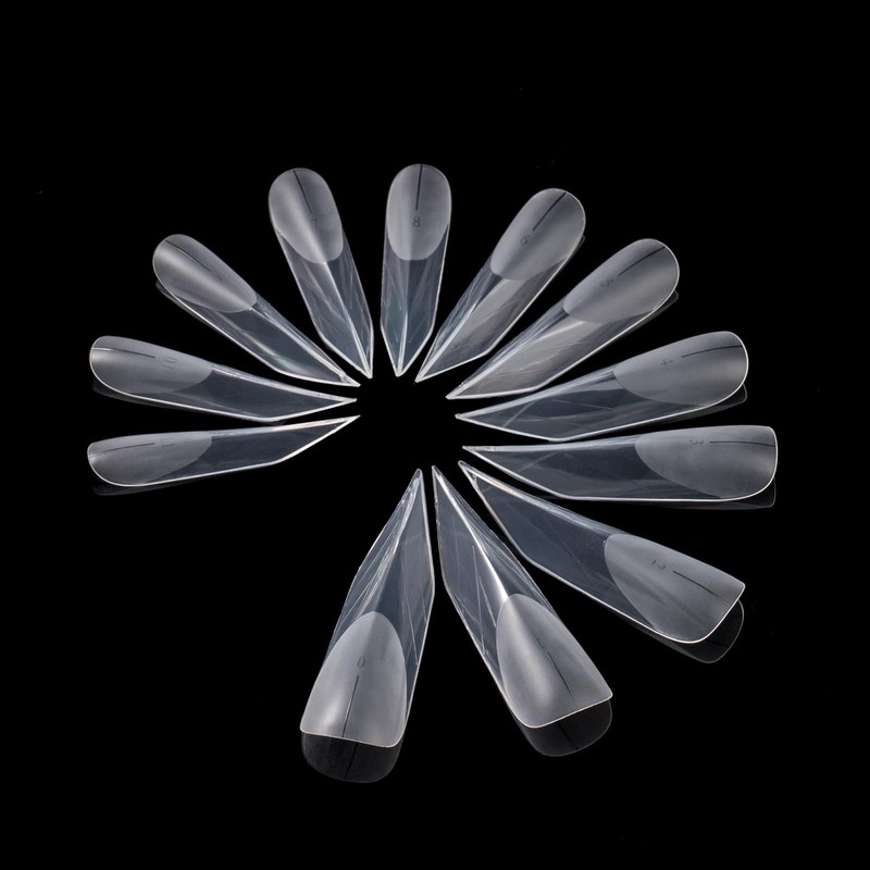BNG Pack of 120 Matte Dual Nail Shapes for Gel