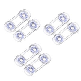 Clear Child Safety Guards & Locks, Ajustable Baby Proofing Cabinet and Drawer Locks,Safe Quick and Easy Child Safety Locks for Cabinets and Drawers-Purpose for Cabinet,Drawers,Freezer,Oven (6 PCS, 11*3.5cm/4.33*1.38in)