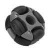 Omni Directional Wheel, Side Mobility Black Gray Load 2kg Omni