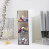 PRITOK Tea Box with 3 Drawers: Plastic Tea Bag Boxes,