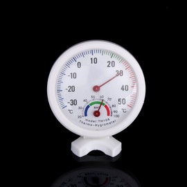 Mini Indoor Thermometer, Hygrometer Analog 2 in 1 Temperature Humidity Monitor Gauge for Home, Room, Outdoor, Offices, Display Mechanical Diameter 75mm No Battery Needed