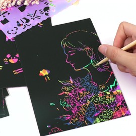 30 Pack 5.5‘’ Wooden Stylus Scratch Art Sticks Wood Art Stylus Heavy Duty Wood Stylus Sticks Wooden Art Stylus Stick Wood Stylus Tools for Scratch Art Craft Projects(14cm)