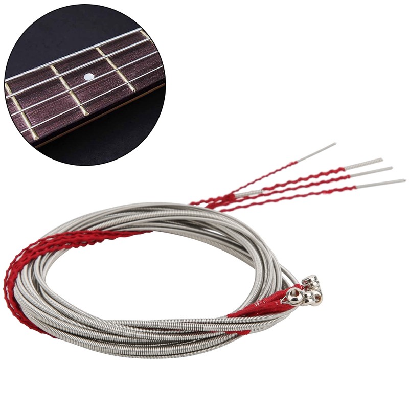 5Pcs Steel Bass String Musical Instrument Accessories for Guitar Beginner
