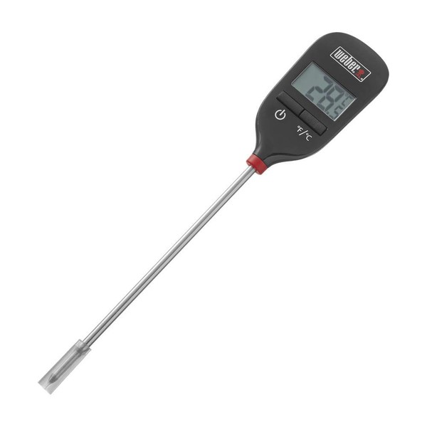 Weber Instant Read Meat Thermometer,1.3 In. W. x 0.3 In. H. x 8 In. L