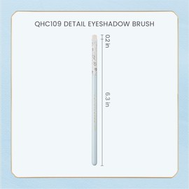 ROWNYEON QHC109 Detail Eyeshadow Brush – Synthetic Fiber, Blue-and-White Porcelain Inspired for Precision Eye Work
