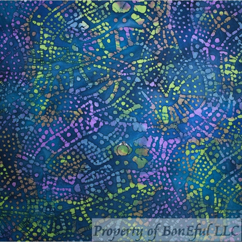BonEFul FQ Cotton Quilt Rainbow Color Kid Water Bubble Polka