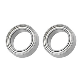 METALLIXITY Deep Groove Ball Bearings (MR128ZZ, 8mm x 12mm x 3.5mm) 2Pcs, Chromium Steel Double Shielded Industrial Bearings - for Industrial Micro Motor
