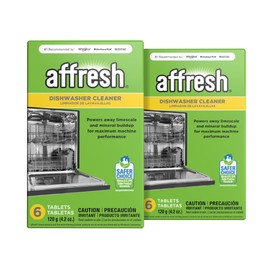 Affresh Dishwasher Cleaner, Helps Remove Limescale and Odor-Causing Residue, 12 Month Supply