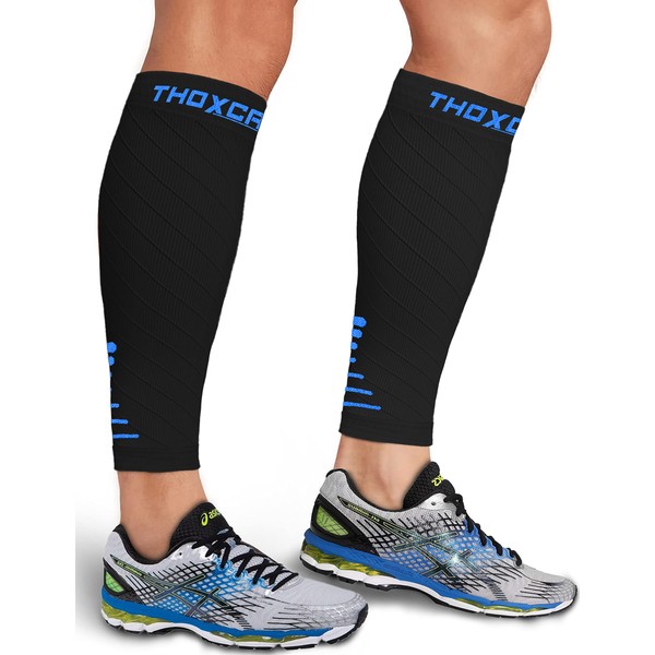 Thoxcare Calf Compression Sleeve for Men Women (1 Pair), Leg