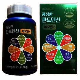 Rich in Pantothenic Acid, High-Content Biotin Nutritional White Hair Gray Fish, 120 Tablets / 풍성한 판토텐산 고함량 비오틴 영양제 흰머리 새치 120정