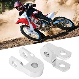 Motorcycle Shock Absorbers 2pcs Universal Motorcycle Rear Shock Absorber Riser Height Extension Silver(With Screw) pit bike shock extender motorcycle shock absorber rear shock extension
