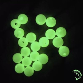 Luminous Attractors Glow Beads Sea Fishing Rigs LFR - 3mm 5mm – 10 Units FISHIN ADDICT (3 mm)