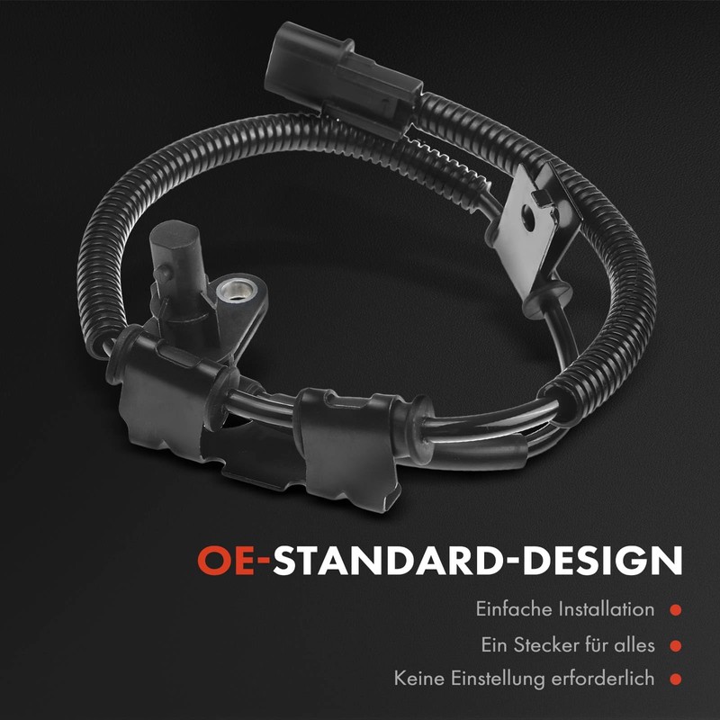 1x ABS sensor with cable front axle left for Picanto