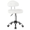 BFTOU Square Minimalist Swivel Stool with Wheel Perfect for Work