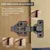 4 Pack Inset Soft Close Cabinet Hinges 105° Frameless 3