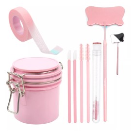 Mouyic Kit Cepillos Para Pestañas + 1 Contenedor Cinta + Espejo