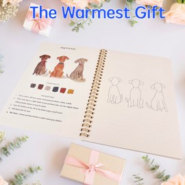 Watercolor Workbooks for Beginners,16 Spiral-Bound Pages Dispersed Watercolor Book for Adults, Arts and Crafts Supplies Gift (Winter)