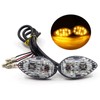 YnGia 2PCS Motorcycle Indicators Motorcycle Flush Mount LED Turn Signals